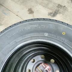 【新品 組替込み】ヨコハマタイヤ　スーパーバン３５６　１４５／８０Ｒ１２　８０／７８Ｎ　２本セット　軽トラ、軽貨物等に　作業込み価格の画像