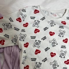 130女の子長袖服2枚の画像