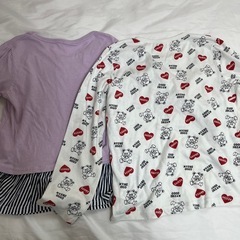 130女の子長袖服2枚の画像