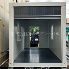 シャッターガレージ 車１台分で設置可能 2.5×4ｍ 色変え無料 全国ＯＫ コンテナ プレハブハウス ユニットハウス 倉庫/物置/納屋/バイク/セキュリティ/自転車置き場/カーポートの画像