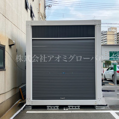 シャッターガレージ 車１台分で設置可能 2.5×4ｍ 色変え無料 全国ＯＫ コンテナ プレハブハウス ユニットハウス 倉庫/物置/納屋/バイク/セキュリティ/自転車置き場/カーポートの画像