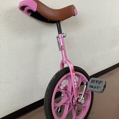 一輪車　パールピンク　16インチの画像
