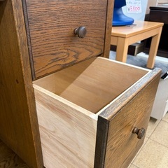 《リユースマン倉敷》【在庫2台あり】ハンドメイド風 木製ワークデスク パソコンテーブル カントリー風の画像