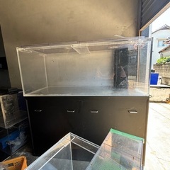 引き取り限定 大型アクリル水槽1500✖︎600✖︎600 - メルカリ