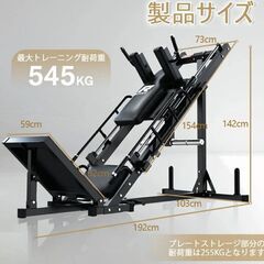 RitFit レッグプレス／ハックスクワットマシン BLP01【美品・引き取り歓迎】の画像