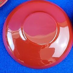 宮崎漆器　茶托　茶道具　５客　花柄の画像
