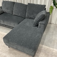 KG-8【新入荷　アウトレット品】松田家具　LUCK ラック　カウチソファセット　グレーの画像
