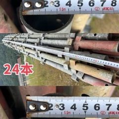 カチコミ 足場色々 支柱手摺 ジャッキベース ブラケット計273本