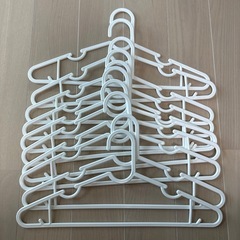 ハンガー　白10本　の画像
