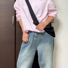 GU ストライプオーバーシャツの画像