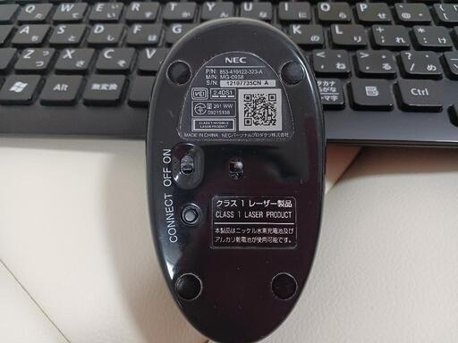 動作確認済】NEC ワイヤレスキーボード マウス／ヤマダ電機購入品