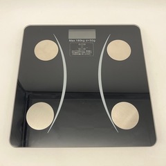 stp-3254 Bluetooth 体重計　AD-26 スマホ連動　充電式　ヘルスメーター　薄型　BMI 脂肪率　脂肪量　体重管理　デジタルの画像