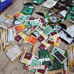 コーヒー、お茶、紅茶、砂糖の画像