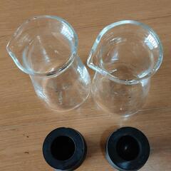 ⟬値下げ⟭iwaki (イワキ) ドレッシングボトル・ミニ 100ml KT5013-BK (耐熱ガラス) 2本セット【引き取り限定】の画像