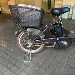 電動自転車20インチ13.2ahバッテリーパナソニック前後カゴ付き