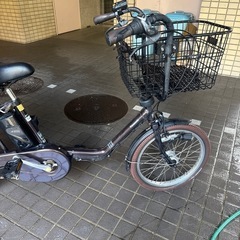電動自転車20インチ13.2ahバッテリーパナソニック前後カゴ付き