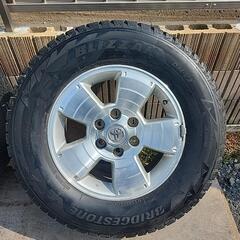 タイヤ純正ホイル付き265/65/r17　ランクルに使用　ノーマル4本、スタッドレス4本の画像