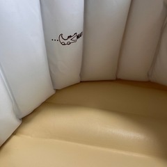 TiTi ネかせてベビーバス ホワイト＆ベージュの画像