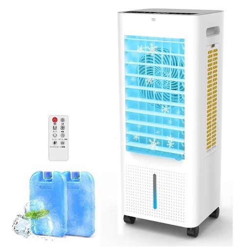 冷風機 強力 冷風扇【2025年革新進化 ・極上の冷感届け・8L大容量】静音 首振り 大風量 冷風モード 風量3段階 8.0L水タンク 24時間切タイマー パネル操作 リモコン式 上部給水 保冷パック キャスター付き 60W省エネ スポットクーラー 冷風 クーラー 節電 スリムタワー型 れいふうき リビング 子供部屋 キッチン 寝室適用 暑い夏 熱中症対策 ギフト PSE認証済 日本語説明書