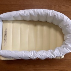 TiTi ネかせてベビーバス ホワイト＆ベージュの画像