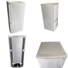 【SHARP】 シャープ 2ドア 冷凍冷蔵庫 容量137L 冷凍室46L 冷蔵庫91L SJ-D14E-W 2019年製の画像