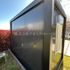 2*4m タイニーハウス コンテナ ガラス戸付き 高断熱仕様 事務所や店舗にも 全国対応の画像