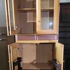 食器棚・多目的収納棚　中古　セパレートタイプ　美品の画像