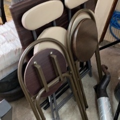 折りたたみ珈琲テーブル⭐️椅子⭐️セットで大幅値引きの画像