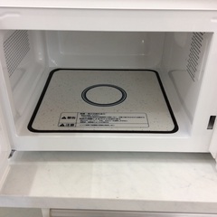ジモティー見た！で5%OFF【電子レンジ】YAMAZEN 山善 YRL-F180（W) 2021年製 フラット庫内:ホワイトの画像