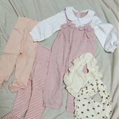 女の子赤ちゃん服まとめ売り8点以上♡ロンパース新品などの画像