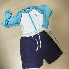 【95】ラッシュガード　ハーフパンツ　水着　キッズ　男の子