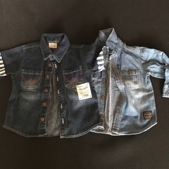95センチ　デニムシャツ