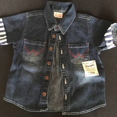 95センチ　デニムシャツの画像