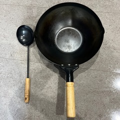 がちな中華鍋とおたま30センチ