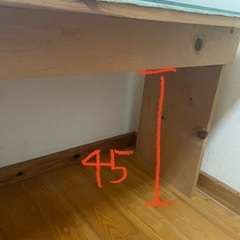 🌟値下げ🌟✏️_φ(･_･✨ガラス付き木製テーブル🌳学習机にも📖の画像