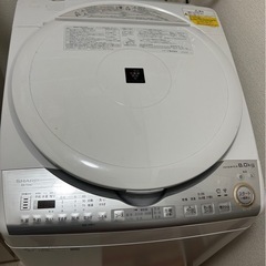 【おぎやん様】SHARP ES-TX8C　洗濯機8.0kgの画像