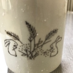 うさぎ　湯呑みの画像