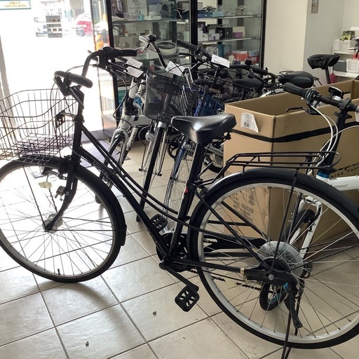 STEELION シティサイクル27インチ6段変速自転車 (stockroom