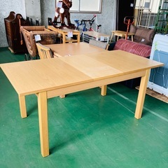 値下げ　拡張できるダイニングテーブル 木製 4人〜6人用の画像