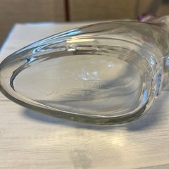 ★空瓶★　　ハイヒール型ガラス瓶 赤いハートキャップ付き350mlの画像