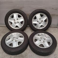 155/65R13 アルミ　タイヤ4本セット　No.243　ラパ...