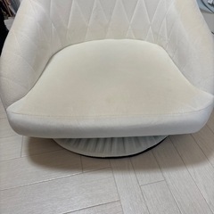 回転式ベロアソファ（1人用）の画像