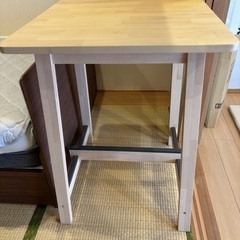 イケアIKEA NORRAKERカウンターテーブル　ハイテーブル
