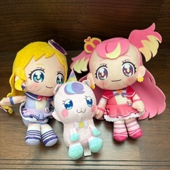 取引決定わんだふるプリキュア　ぬいぐるみ3つまとめて