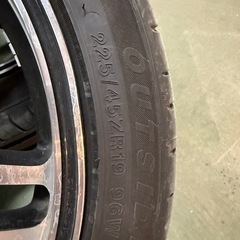 タイヤホイールセット19インチアルヴェル　クラウン　ハリヤー等にの画像