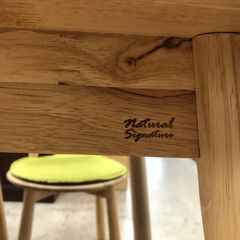 【ジャングルジャングルサカイ石津店】Natural Signature ダイニングセット　椅子2脚　ベンチセット　天然木　4点セット　北欧調　人気　堺市　堺区　西区　北区　東区　高石市　和泉市　石津の画像