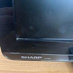 SHARP テレビ　小型テレビの画像