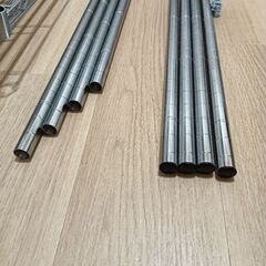 5段 スチールラック　19mm径　約154.5cm ×74cm ×34cmの画像
