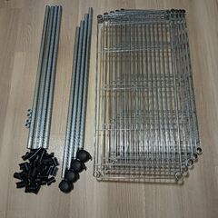 5段 スチールラック　19mm径　約154.5cm ×74cm ×34cmの画像