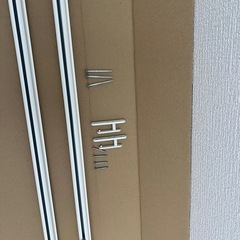 新品未使用カーテンレール２連　180cmの画像